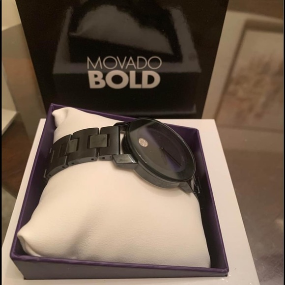 Movado bold ceramic watch , Navy blue - Picture 3 of 3